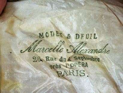 Trois chapeaux de mode pour dame Belle Epoque,...