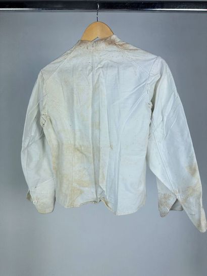 Une veste coloniale ou estivale en drap de...