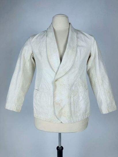 Une veste coloniale ou estivale en drap de...