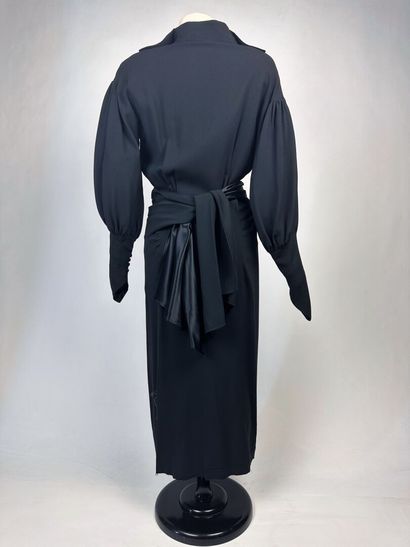 Robe de jour Couture mi-longue en ottoman...