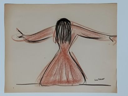 Dix dessins signés Jean Target représentant...