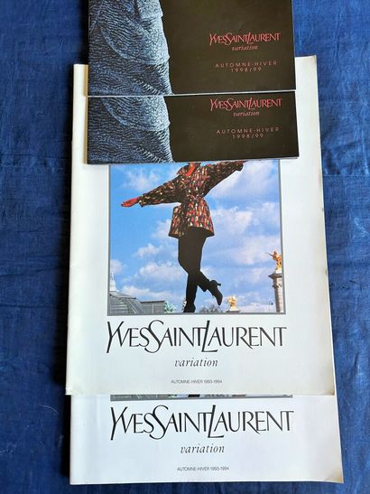Neuf catalogues des collections Yves Saint...