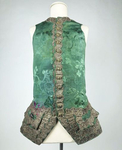 Gilet de cour Rococo période Régence en Gros...