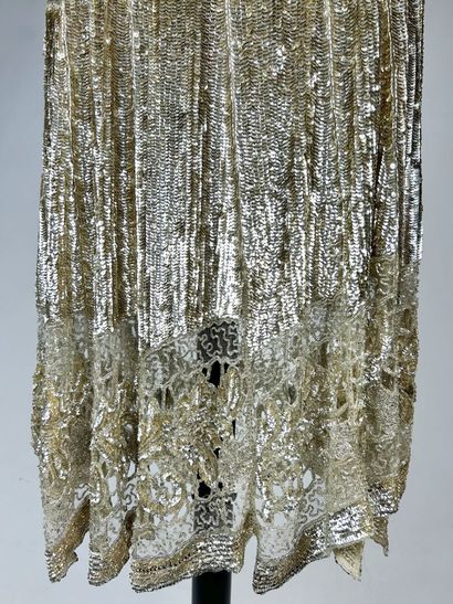Une robe de bal Art Déco dite Charleston,...