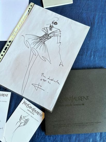 Quatre croquis de mode originaux de Jean...