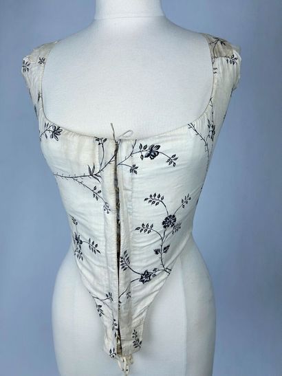 Corsage baleiné d'une robe à l'Anglaise en...