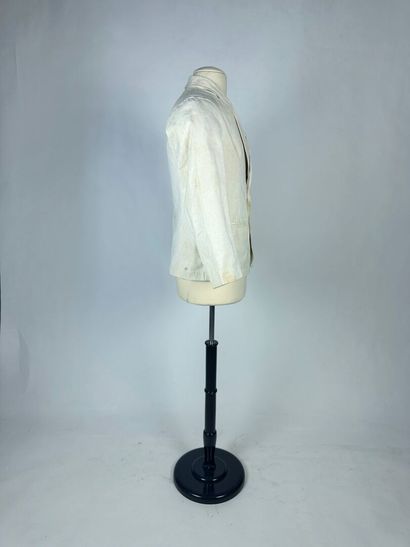 Une veste coloniale ou estivale en drap de...