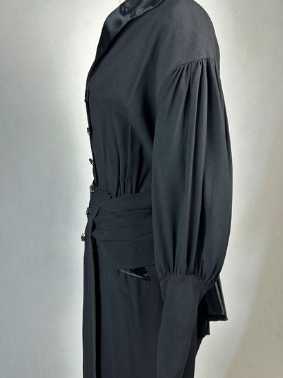 Robe de jour Couture mi-longue en ottoman...