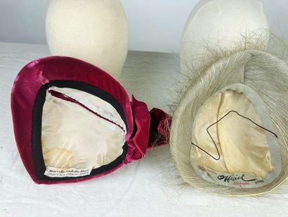 Quatre ravissants bibis de mode pour le soir...