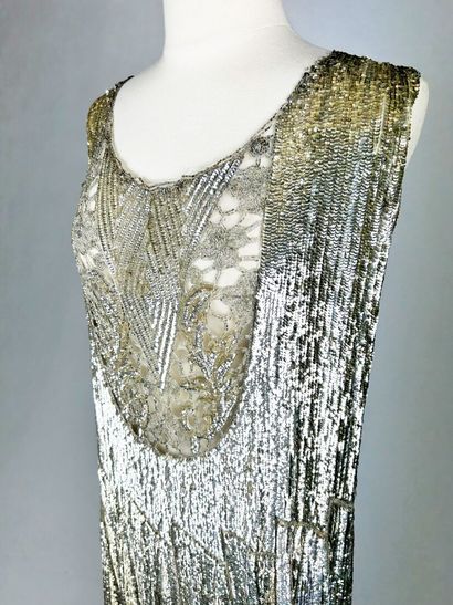 Une robe de bal Art Déco dite Charleston,...