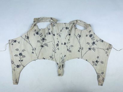 Corsage baleiné d'une robe à l'Anglaise en...