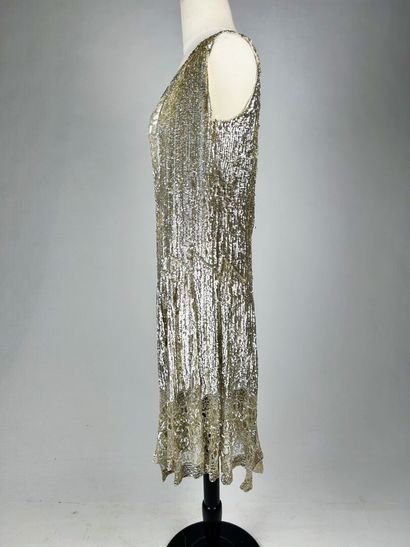 Une robe de bal Art Déco dite Charleston,...
