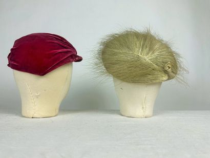 Quatre ravissants bibis de mode pour le soir...