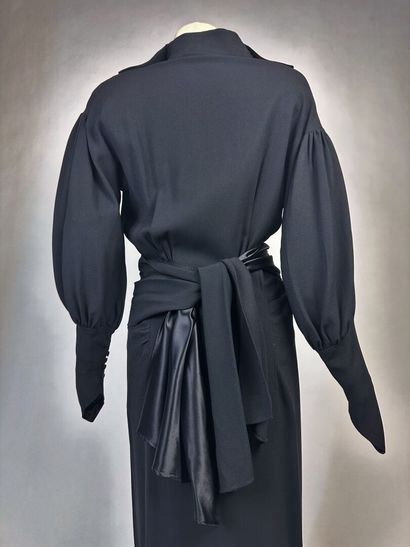 Robe de jour Couture mi-longue en ottoman...