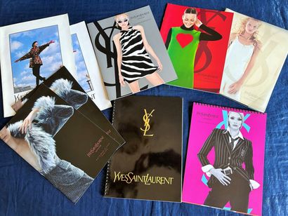 Neuf catalogues des collections Yves Saint...