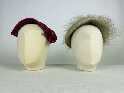 Quatre ravissants bibis de mode pour le soir...