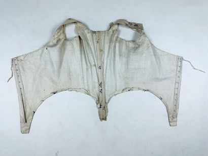 Corsage baleiné d'une robe à l'Anglaise en...