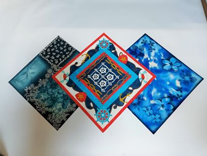 Projets de gouaches sur papier pour carrés...