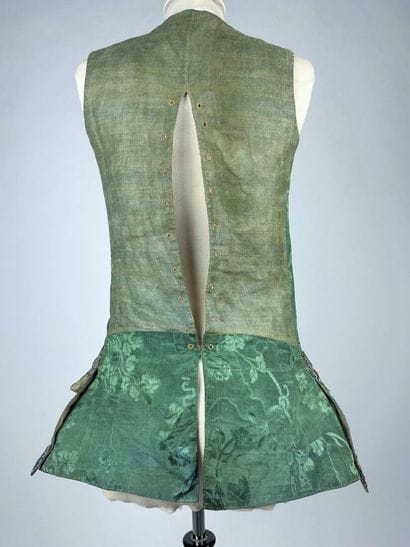 Gilet de cour Rococo période Régence en Gros...