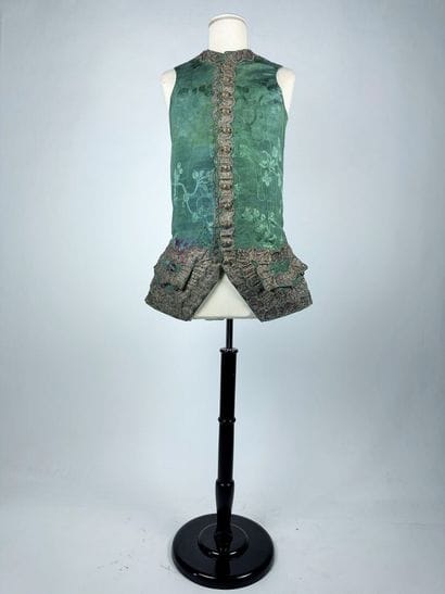 Gilet de cour Rococo période Régence en Gros...