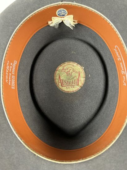 Trois chapeaux Borsalino et Fedora dont deux...