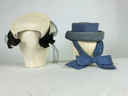 Quatre bibis de mode pour élégante des années...