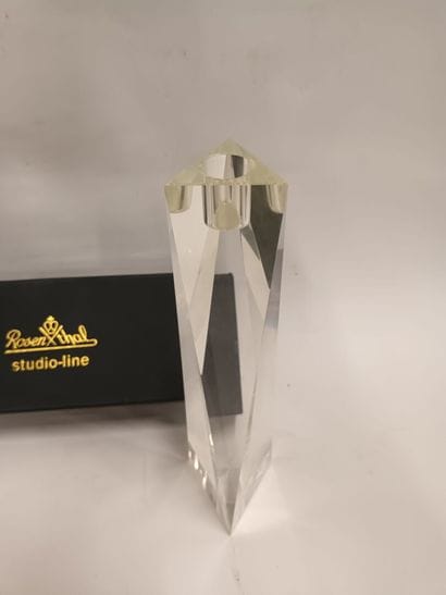 ROSENTHAL, deux bougeoirs en cristal taillé
Hauteur...