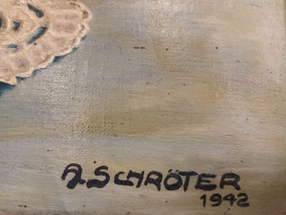 Arnold SHROETER
Paysage
Huile sur toile encadrée
Signée...