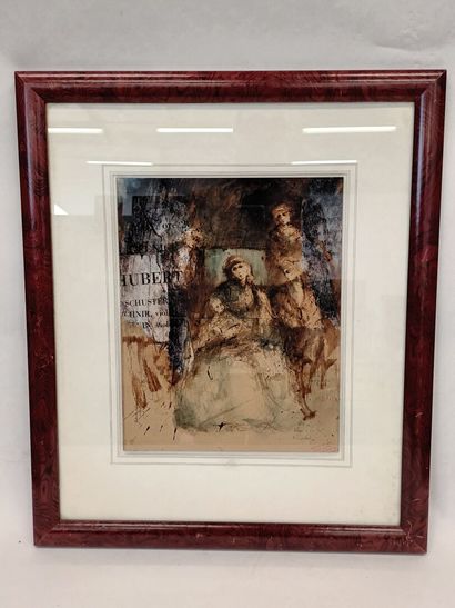 Daniel AIRAM
Vierge à l'Enfant
Encre et lavis...
