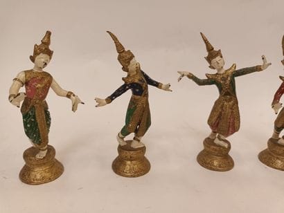 THAILANDE, Six danseuses thaïlandaises en...