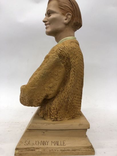 Johnny MAILLE, épreuve en résine
55 x 29...