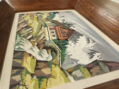Paysages de montagne
Trois huiles sur bois...