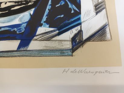 Henri de WAROQUIER, 
Deux lithographies signées
L'une...