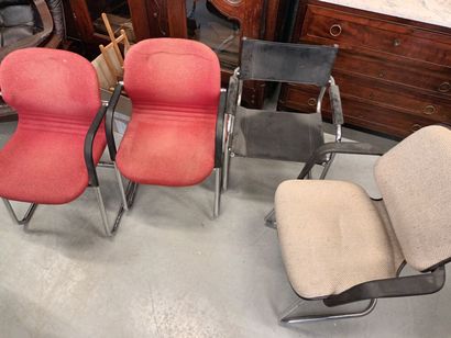 Albert STOLL, GIROFLEX, fauteuil vintage...