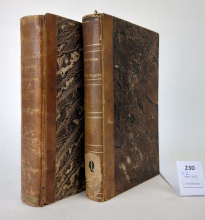 [La Trappe]. Réunion de deux volumes in-8,...