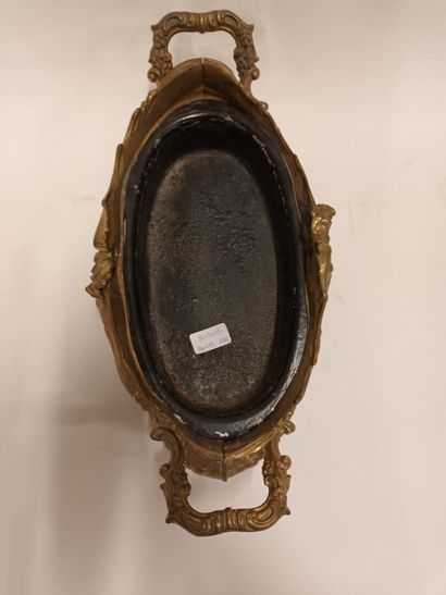 Jardinière en bronze de style Louis XV, XIXe...