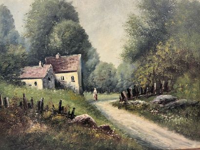 Paysage
huile sur toile
50 x 61 cm