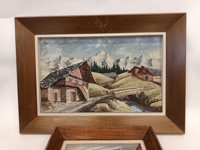 Paysages de montagne
Trois huiles sur bois...