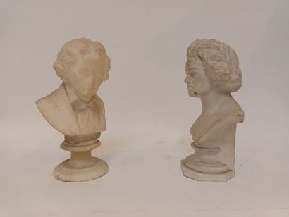 BEETHOVEN
Deux bustes dont un en albâtre...