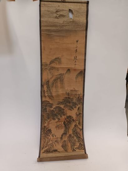 Encre et estampe sur papier, XIXème s.
132...