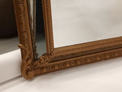 Grand miroir à pares-closes d'époque Napoléon...