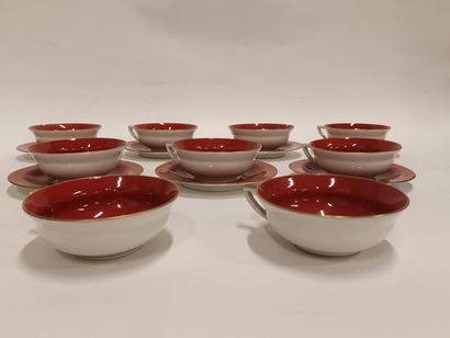 LIMOGES, A. LANTERNIER & Cie, lot de neuf...