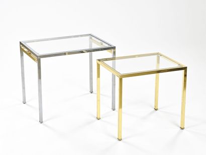 BELGACHROME 

Suite de deux tables gigognes...