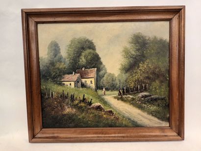 Paysage
huile sur toile
50 x 61 cm