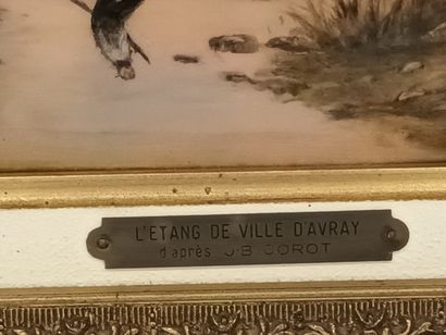 d'après COROT
L'étang de Villed'avray
peinture...