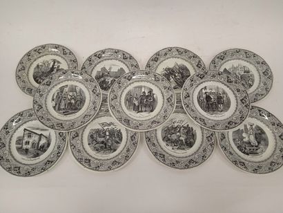 CREIL et MONTEREAU
11 assiettes décorées...
