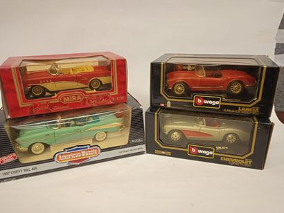 Série de 4 voitures échelle 1/18 ème (ERTL,...