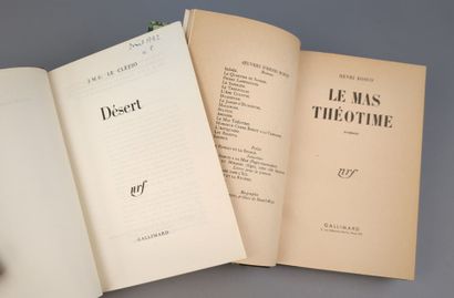[Littérature]. Réunion de 2 volumes in-8...