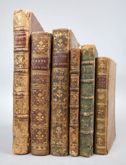 Un ensemble de 6 volumes reliés du XVIIIe...