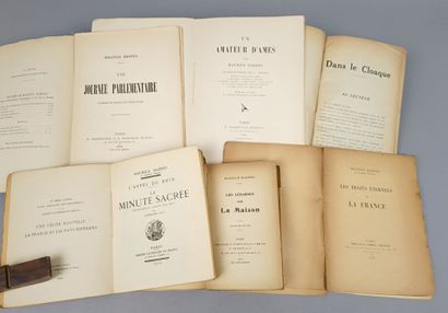 BARRES (Maurice). Ensemble de 6 ouvrages...